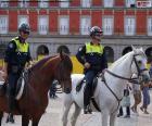 Муниципальная полиция на лошадях, Мадрид